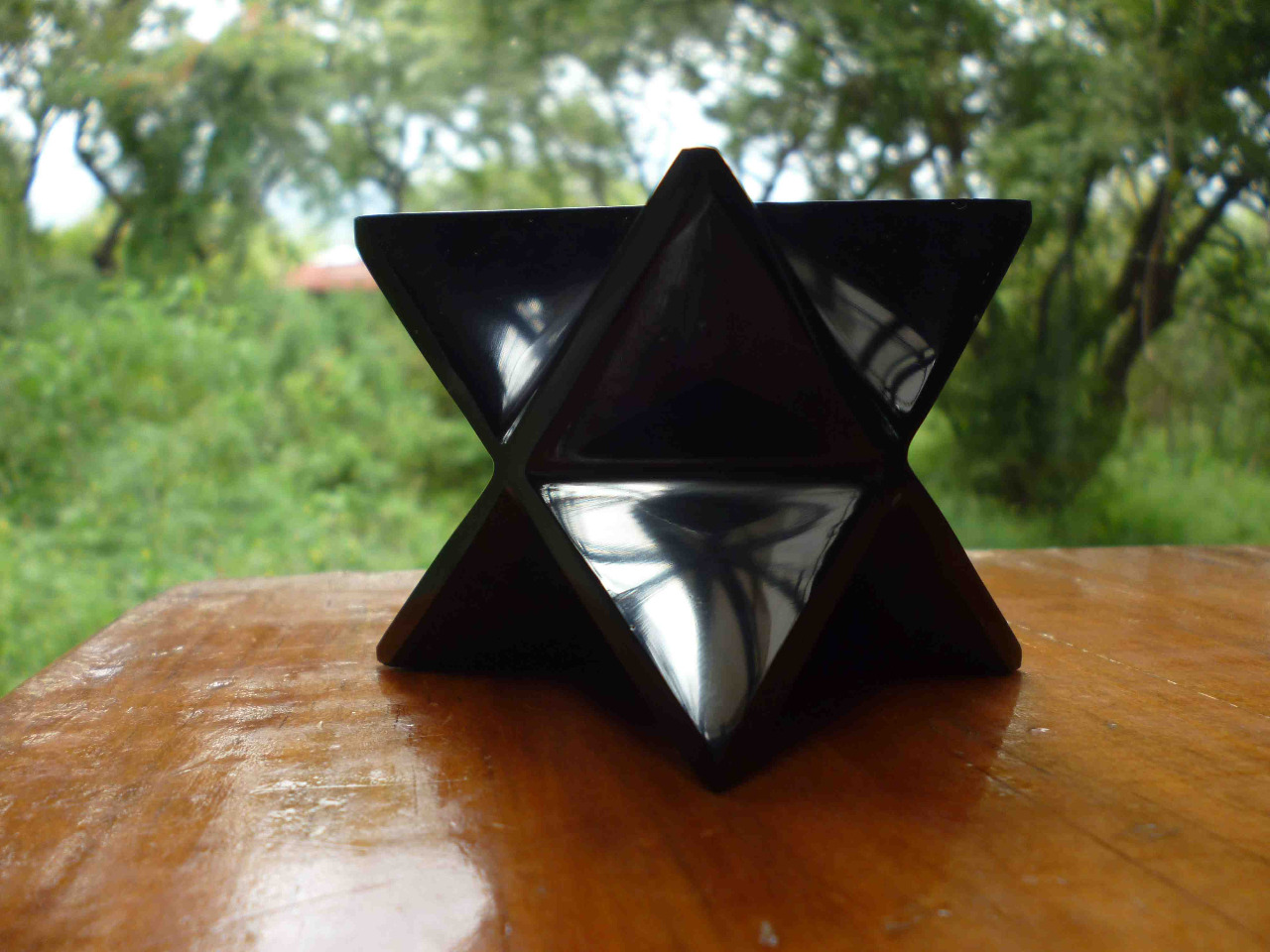 Grande Étoile création merkaba sculpture pierre puissante etoile merkaba obsi nne mexique pierre massage 8cm f