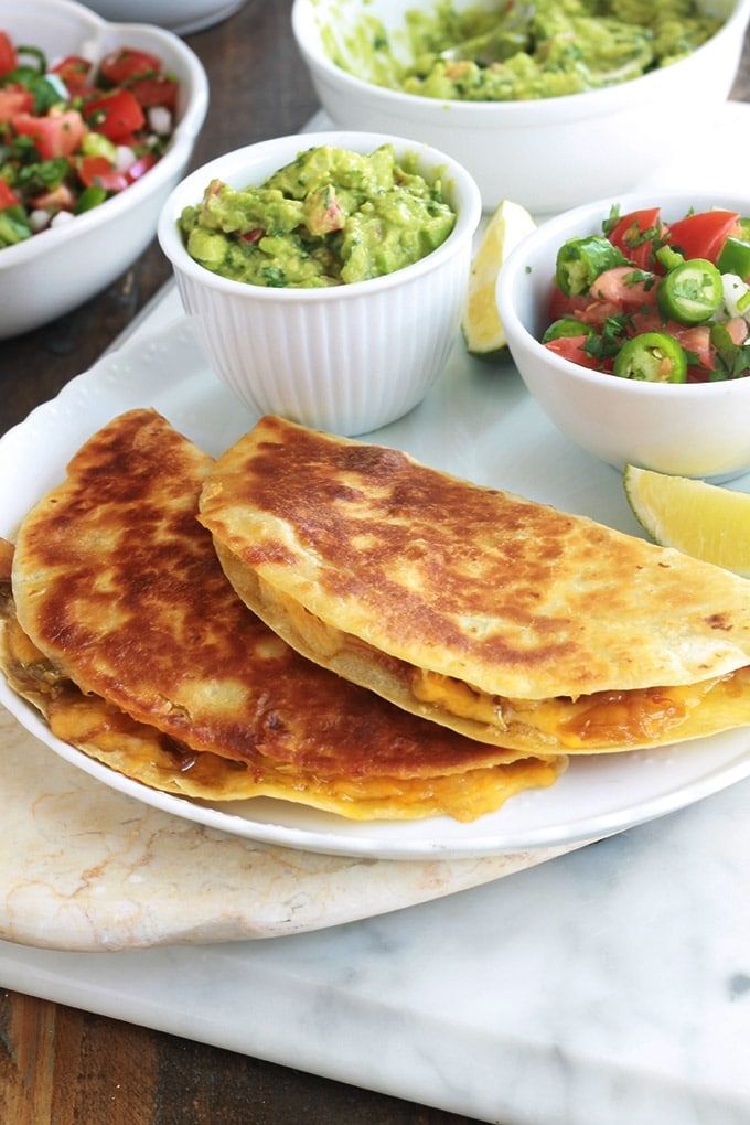 Quesadillas mexicaines - recette tortilla et fromage