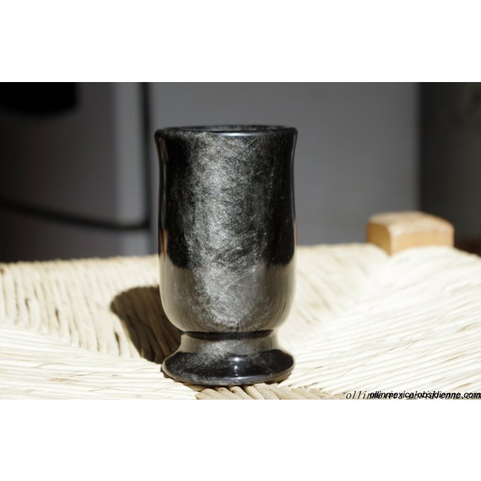 Collection*Obsidienne dorée du mexique/pierre sculptée cristal volcan noir. Pierre semi precieuse
