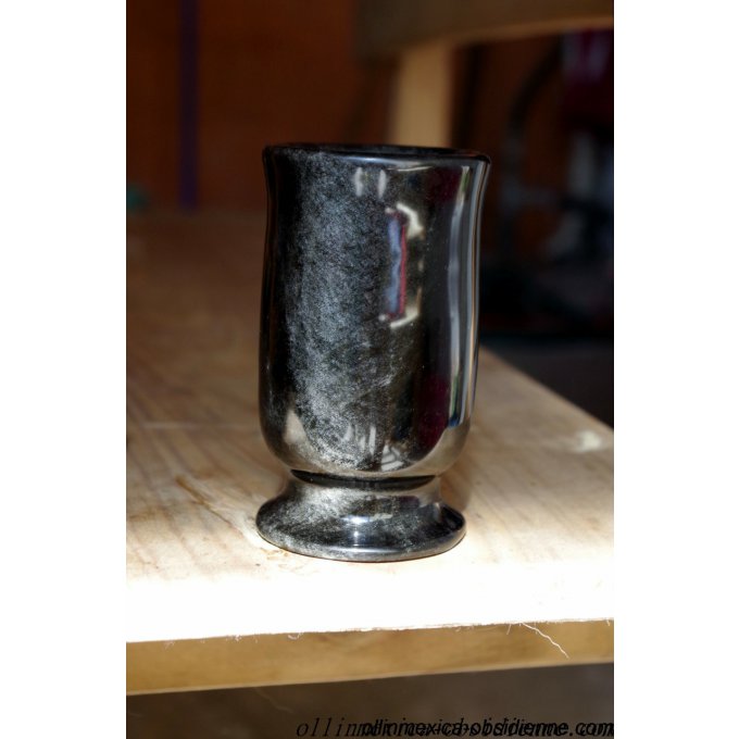 Collection*Obsidienne dorée du mexique/pierre sculptée cristal volcan noir. Pierre semi precieuse